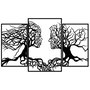 Wallity Love Tree Escultura de pared Negra